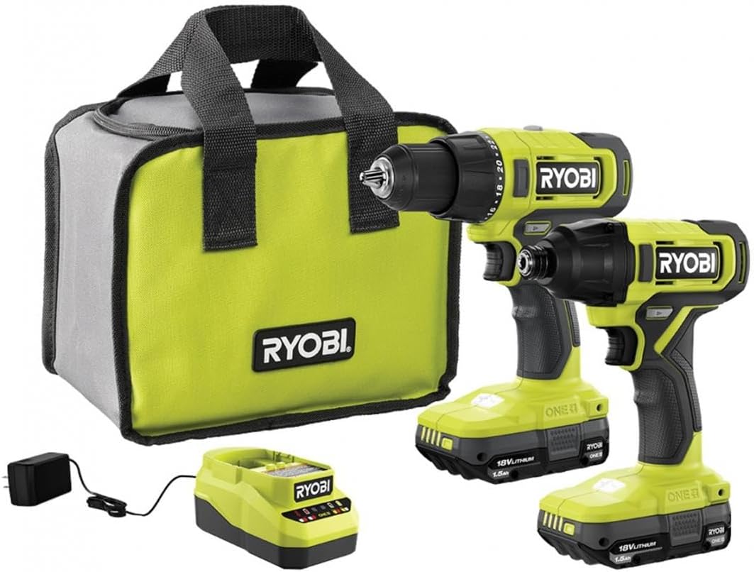 RYOBI Drill and Impact Driver set